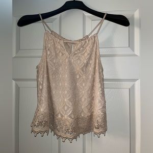 Ivory Lace Tank Top